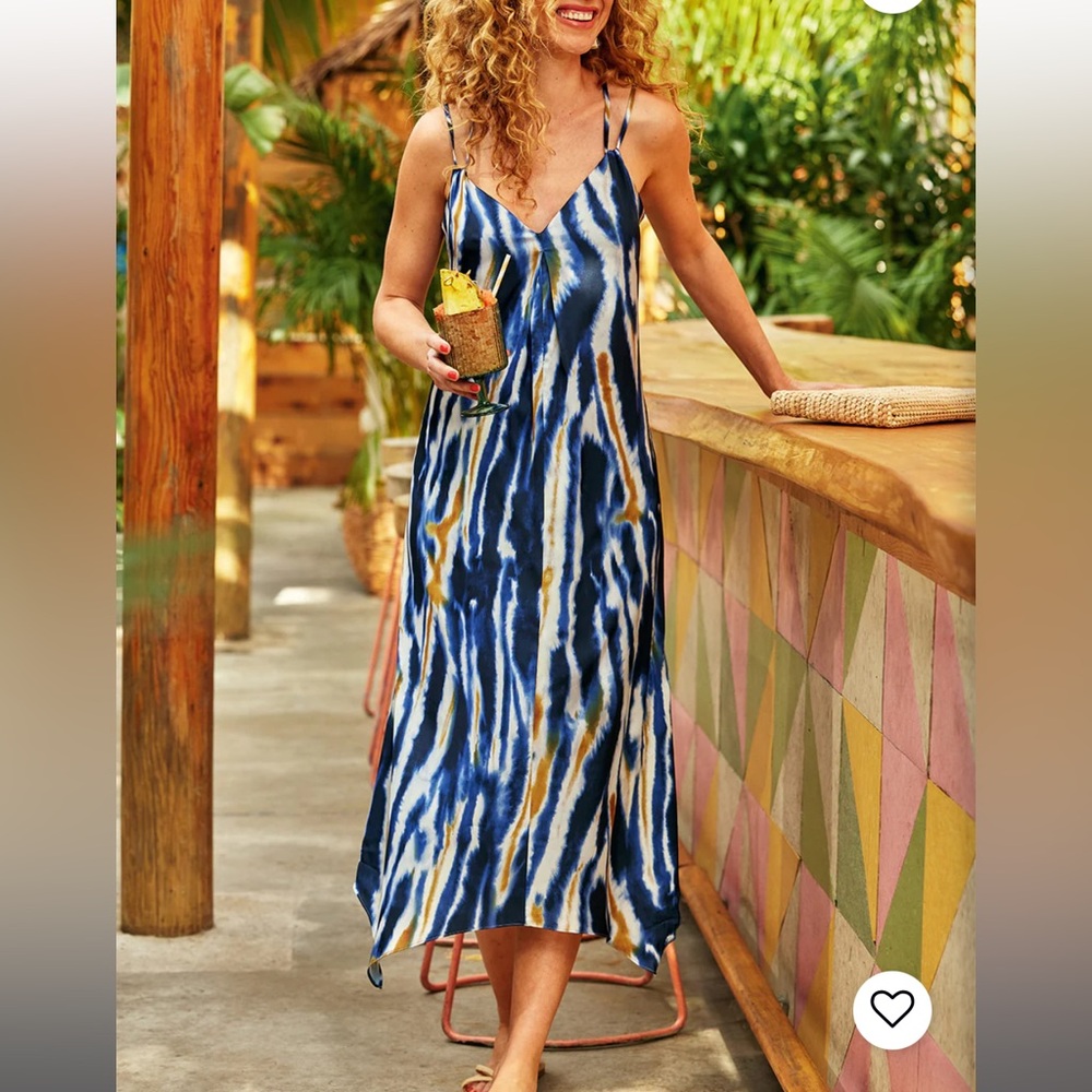 NWT Navy & Gold dress